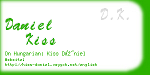 daniel kiss business card